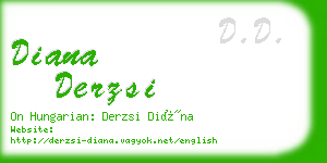 diana derzsi business card